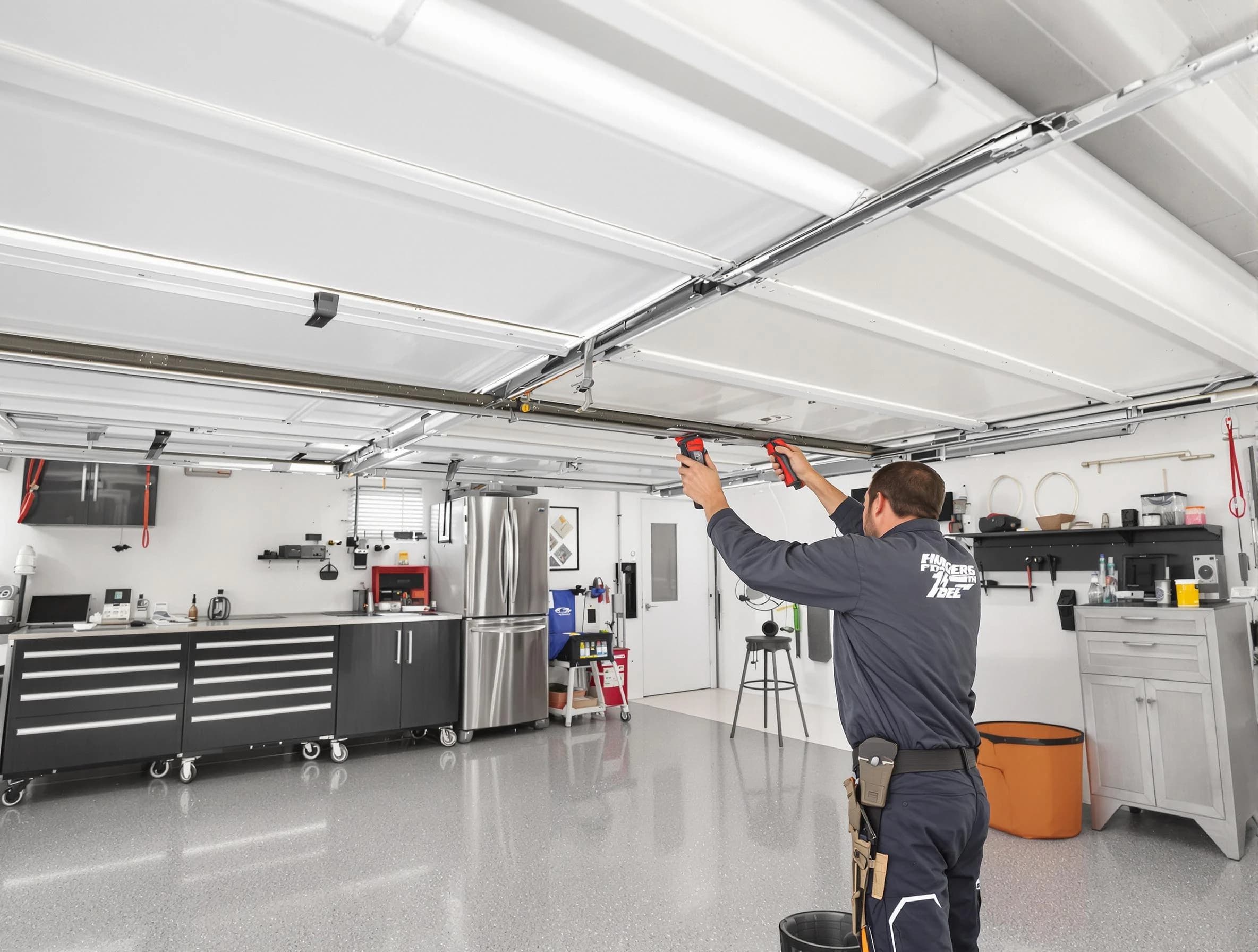 Overhead garage door repair service by Wellesley Garage Door Repair in Wellesley