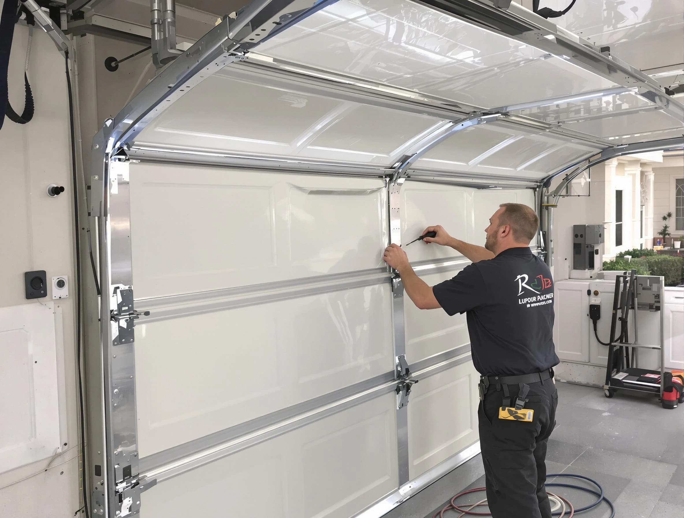 Wellesley Garage Door Repair professional performing panel repair in Wellesley