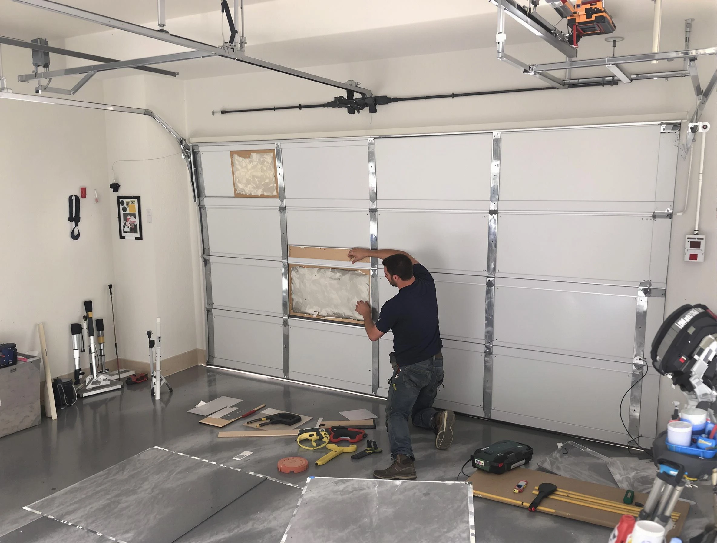 Garage Door Panel Repair in Wellesley
