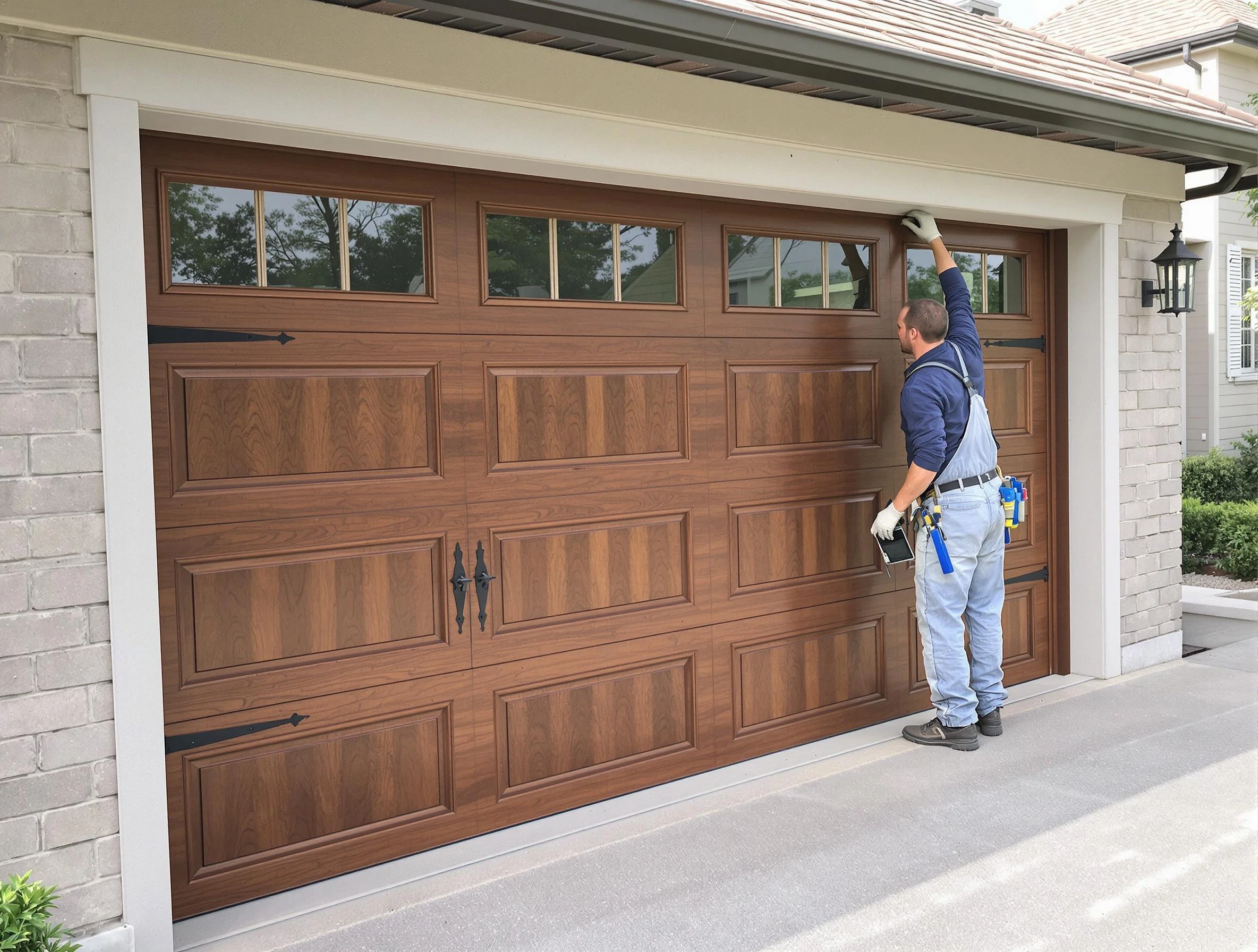 Custom garage door showcase by Wellesley Garage Door Repair in Wellesley